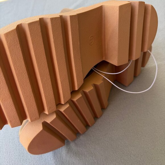 Women's Kyrie Chunky Heel Ankle Sock Boots Tan - Universal Thread Tan 7.5 - Picture 11 of 11